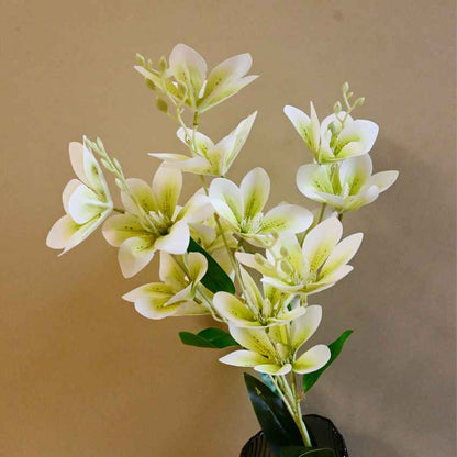 Graceful Artificial Magnolia Flower Stick Without Vase | 34 inches