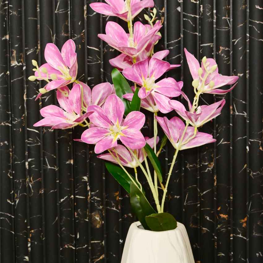 Graceful Artificial Magnolia Flower Stick Without Vase | 34 inches