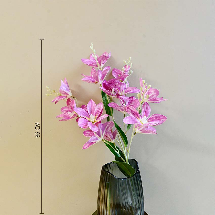 Graceful Artificial Magnolia Flower Stick Without Vase | 34 inches