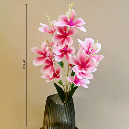 Graceful Artificial Magnolia Flower Stick Without Vase | 34 inches