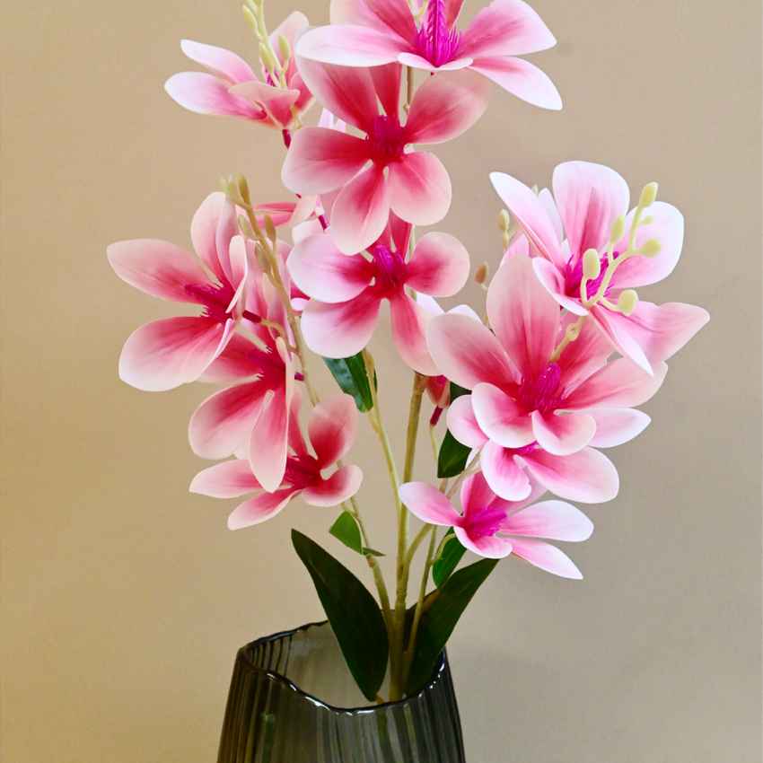 Graceful Artificial Magnolia Flower Stick Without Vase | 34 inches