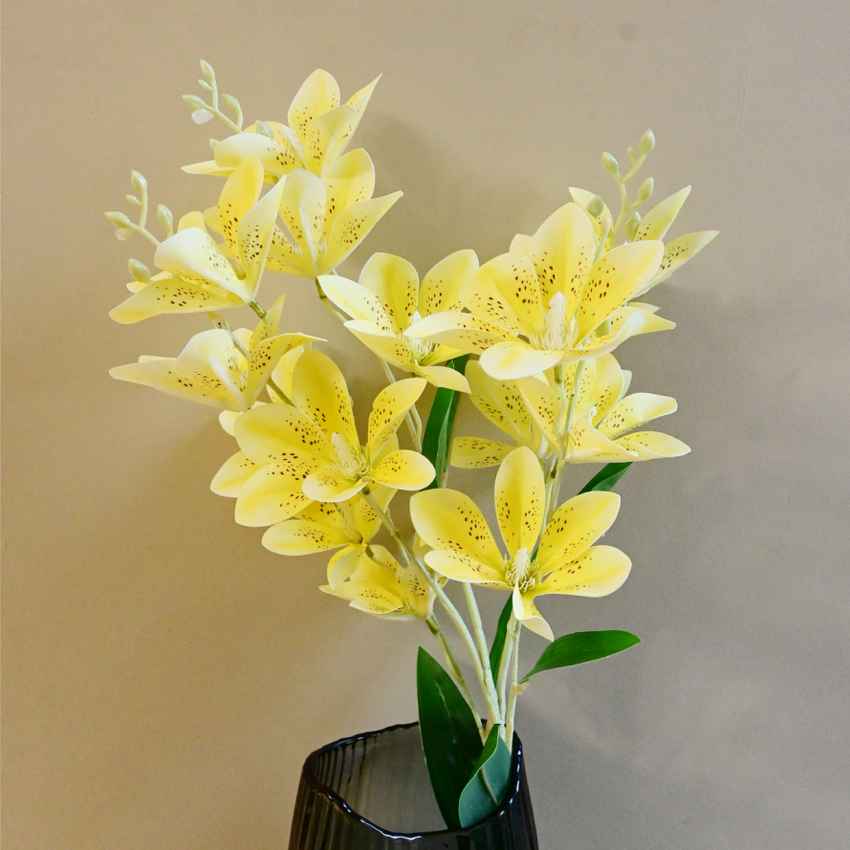 Graceful Artificial Magnolia Flower Stick Without Vase | 34 inches