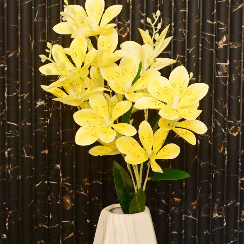 Graceful Artificial Magnolia Flower Stick Without Vase | 34 inches