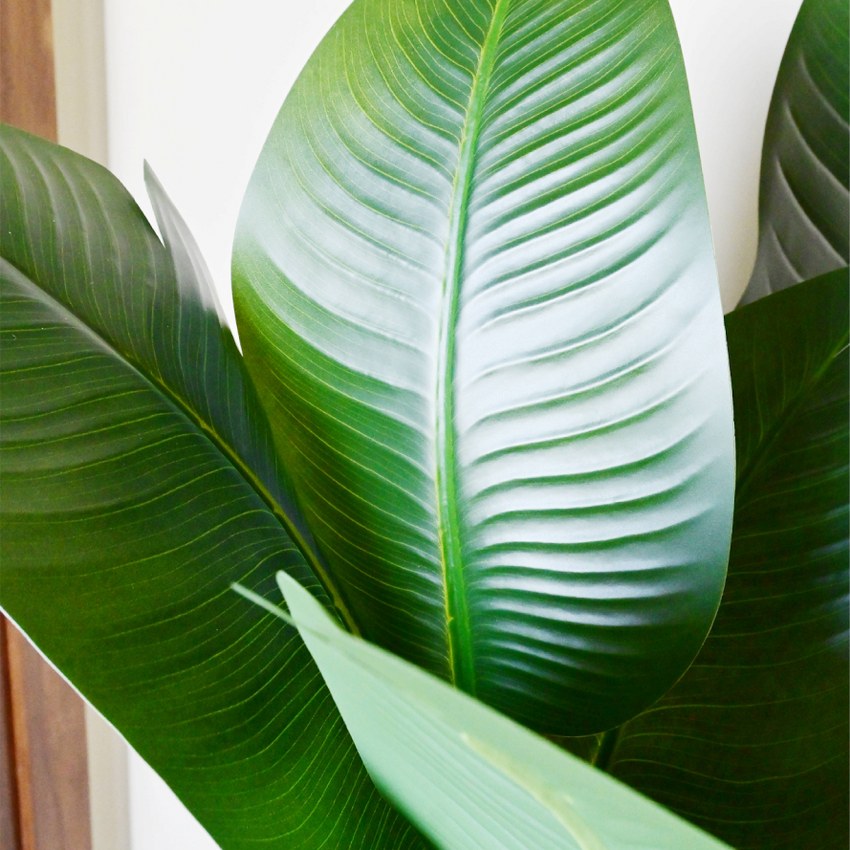 Faux Artificial Banana Leaf Plant With Pot | 6 Feet