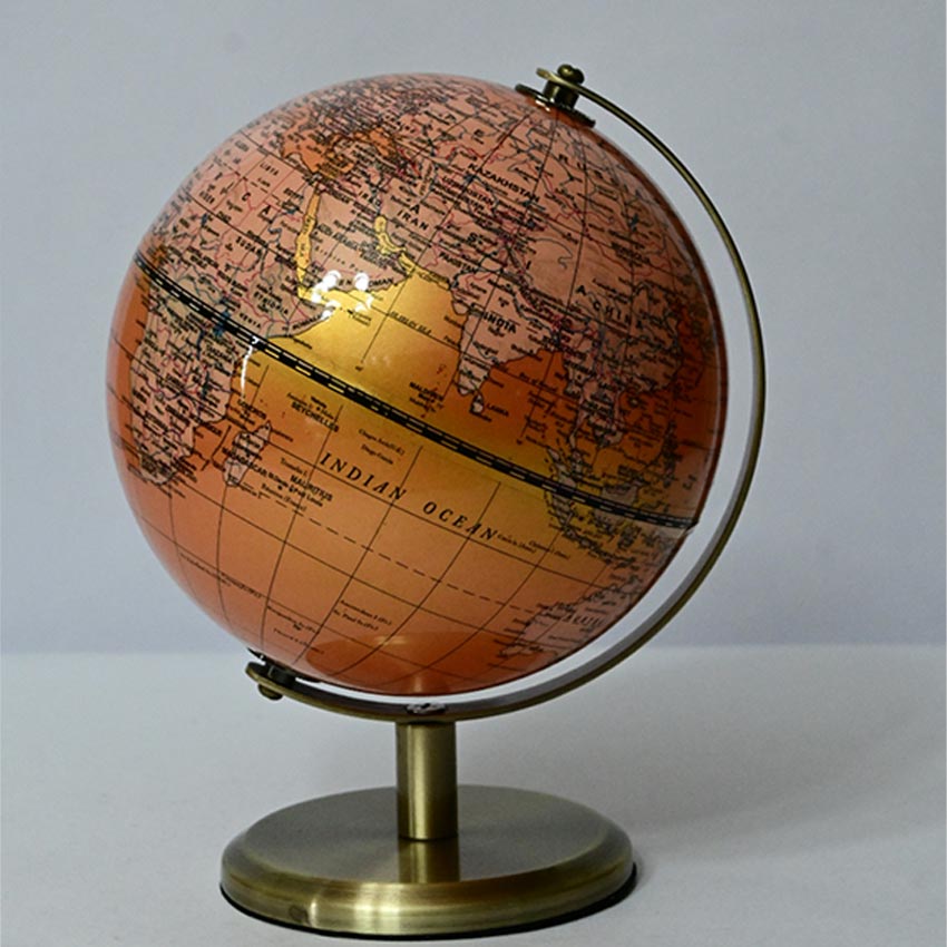 Classic Elegance Globe On Metal Stand | 6 x 8 inches