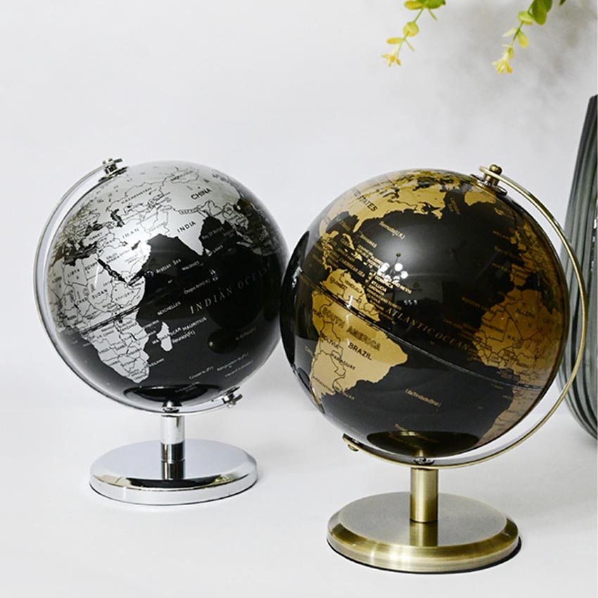Classic Elegance Globe On Metal Stand | 6 x 8 inches