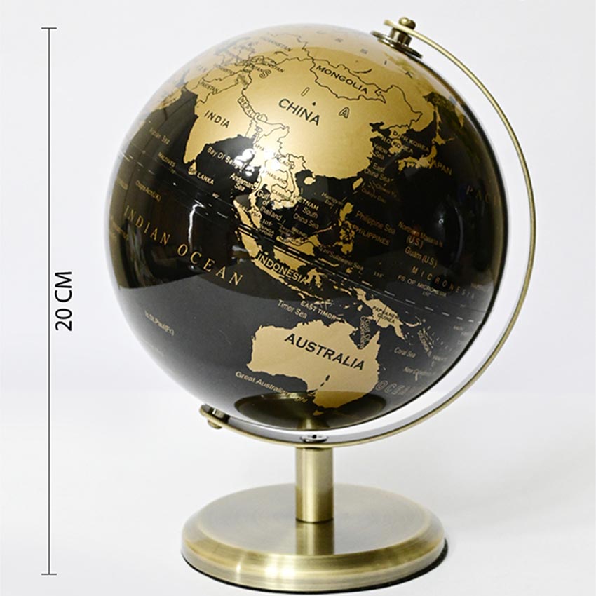 Classic Elegance Globe On Metal Stand | 6 x 8 inches