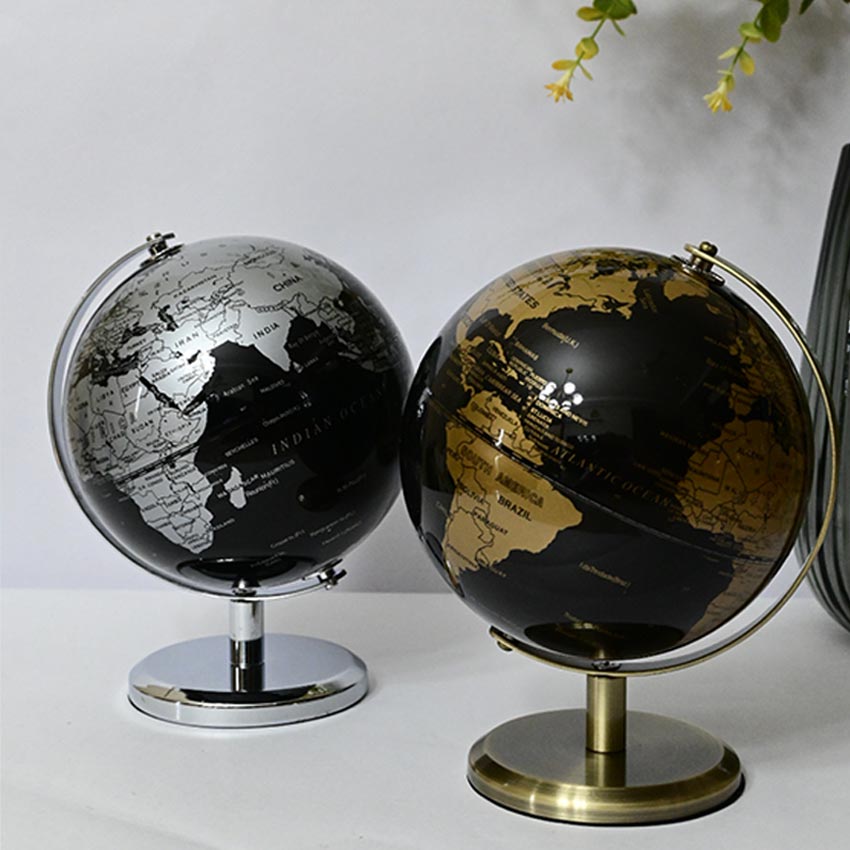 Classic Elegance Globe On Metal Stand | 6 x 8 inches