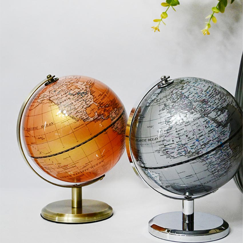 Classic Elegance Globe On Metal Stand | 6 x 8 inches