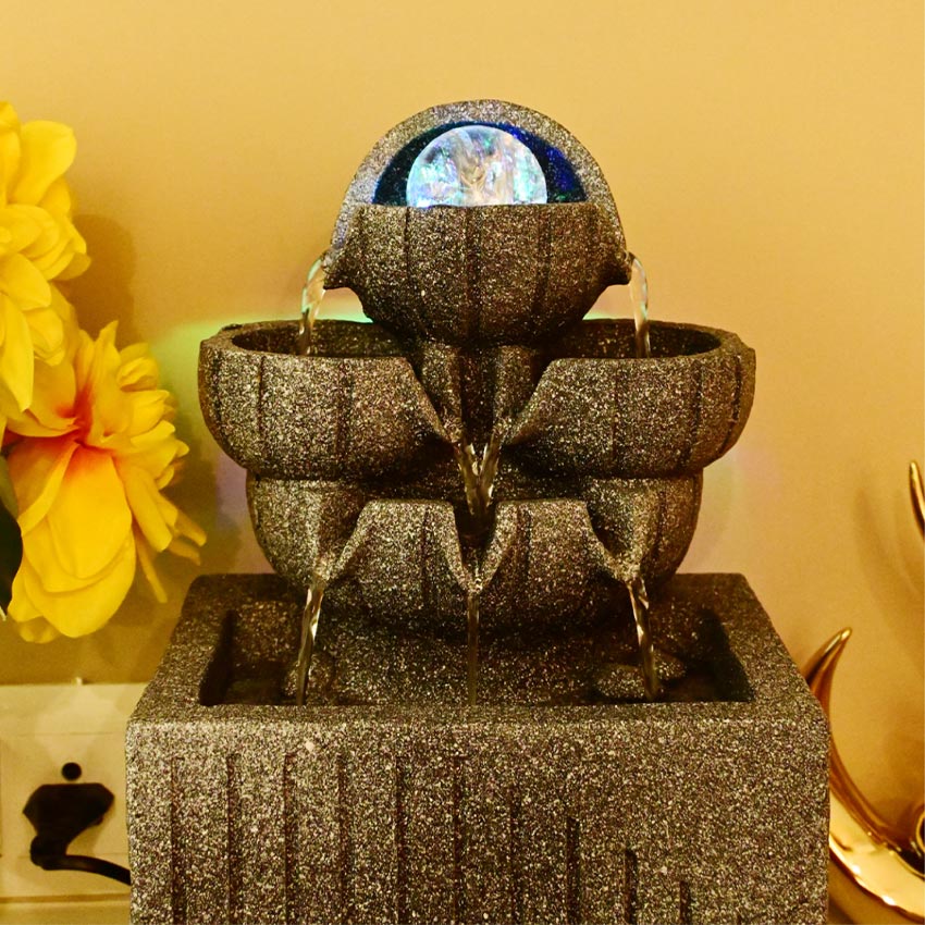 Graceful Serenity Tabletop Water Fountain Accent Decor | 8 x 4 x 10 inches
