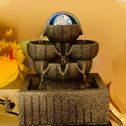 Graceful Serenity Tabletop Water Fountain Accent Decor | 8 x 4 x 10 inches
