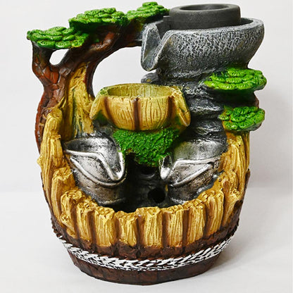 Graceful Cascading Tabletop Waterfall Fountain for Serenity | 6 x 4 x 10 inches