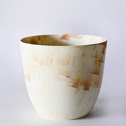 Artfully Vivid Tie Cream Dye Polyethylene Planter Pot | 6 x 5 inches
