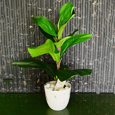Modern Artistic White Tie Dye Indoor Planter Pot Without Plant | 6 x 5 inches