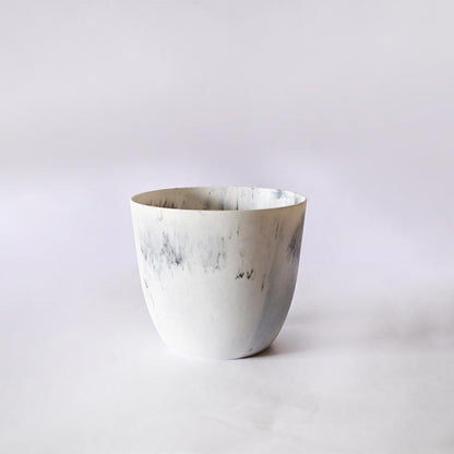 Modern Artistic White Tie Dye Indoor Planter Pot Without Plant | 6 x 5 inches
