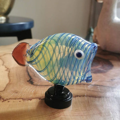 Decorative Hungry Fish Table Decor Glass