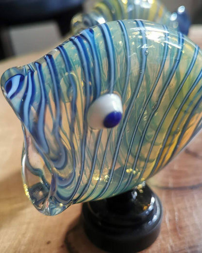 Decorative Hungry Fish Table Decor Glass