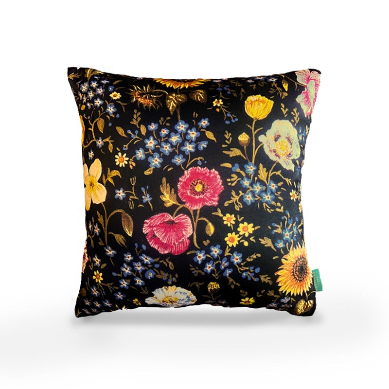 Black Blossom  Cushion Covers | Set Of 5 Default Title