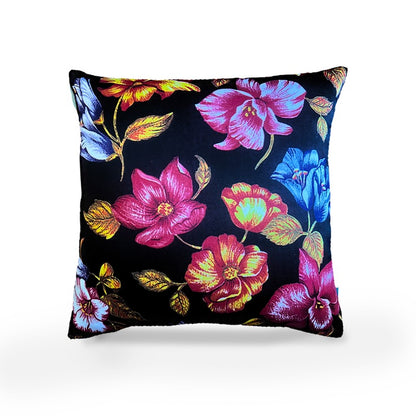 Black Blossom  Cushion Covers | Set Of 5 Default Title