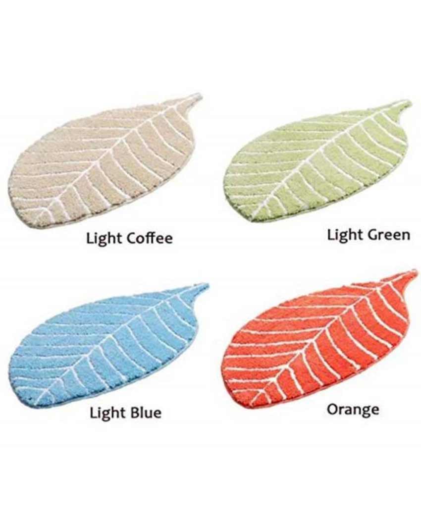 Tufted Leaf Shape Doormat | Single