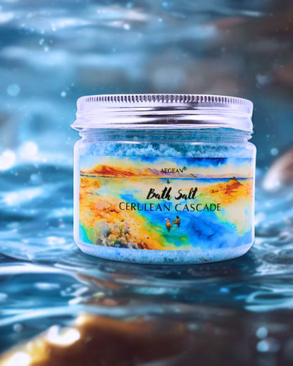 Cerulean Cascade Bath Salt | 3 x 3 inches