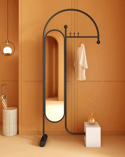 Blinque Clothes Hanging Stand with Mirror | 39 x 18 inches