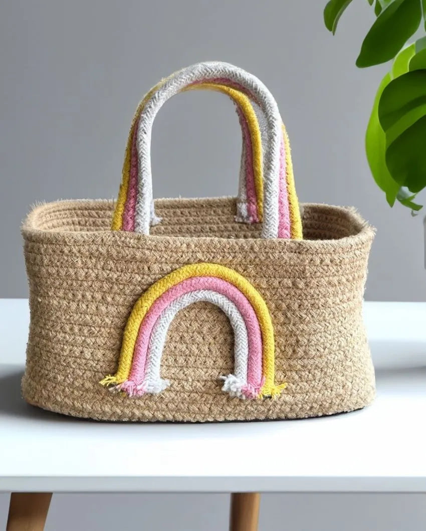 Rainbow Handles Kids Basket