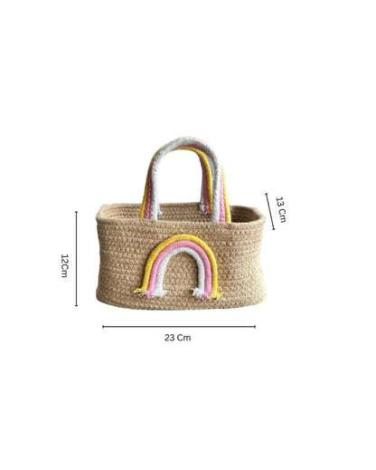 Rainbow Handles Kids Basket