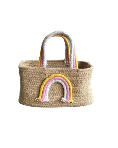 Rainbow Handles Kids Basket