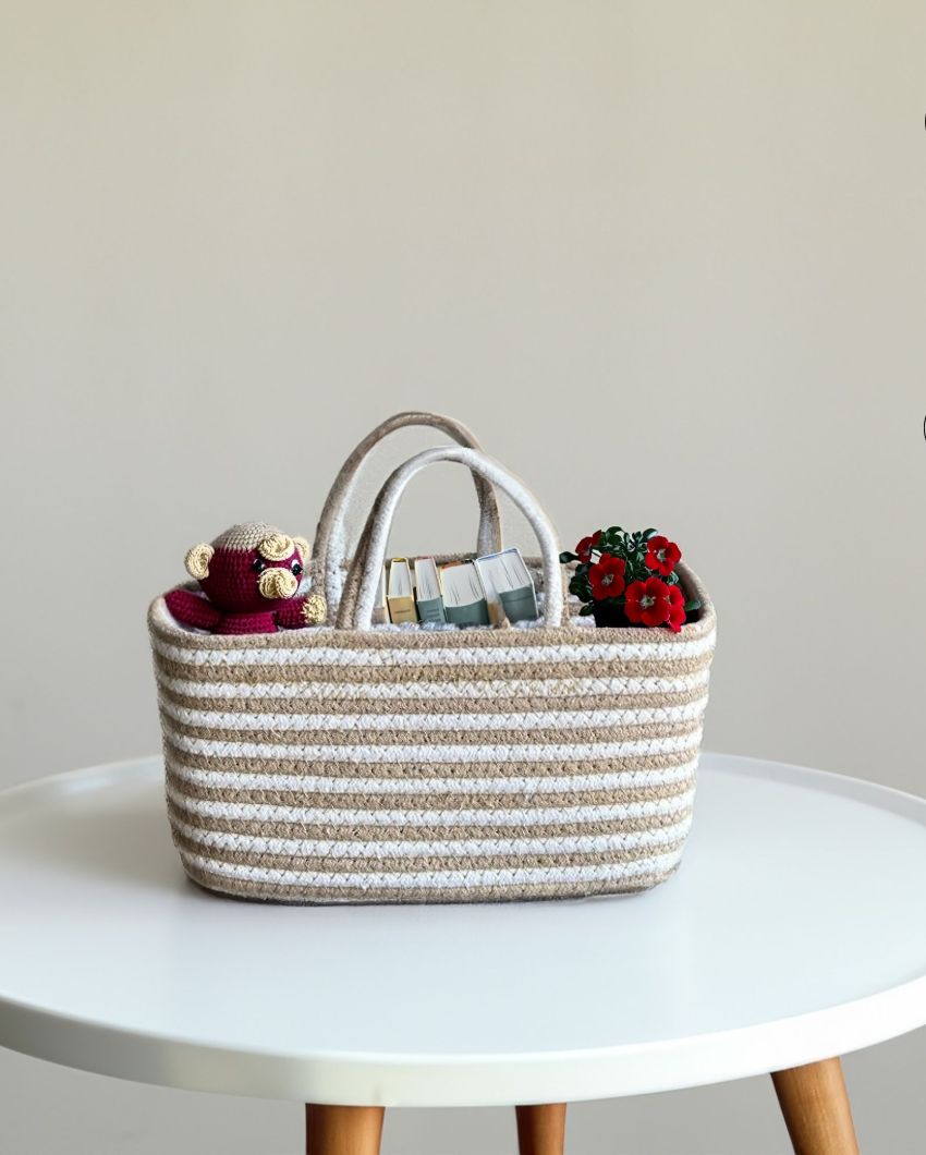 Washable Cotton Storage Basket | 9 x 5 x 5 inches