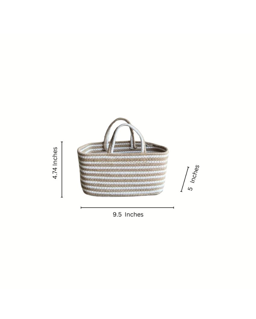 Washable Cotton Storage Basket | 9 x 5 x 5 inches