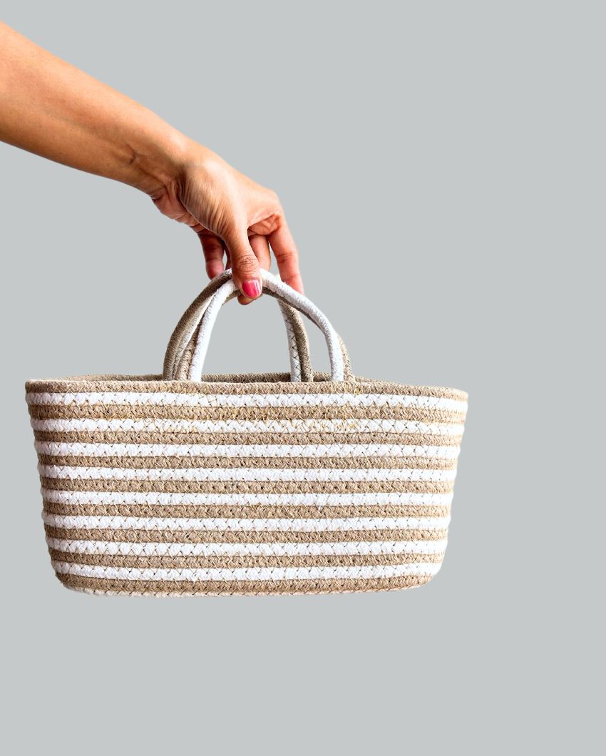 Washable Cotton Storage Basket | 9 x 5 x 5 inches