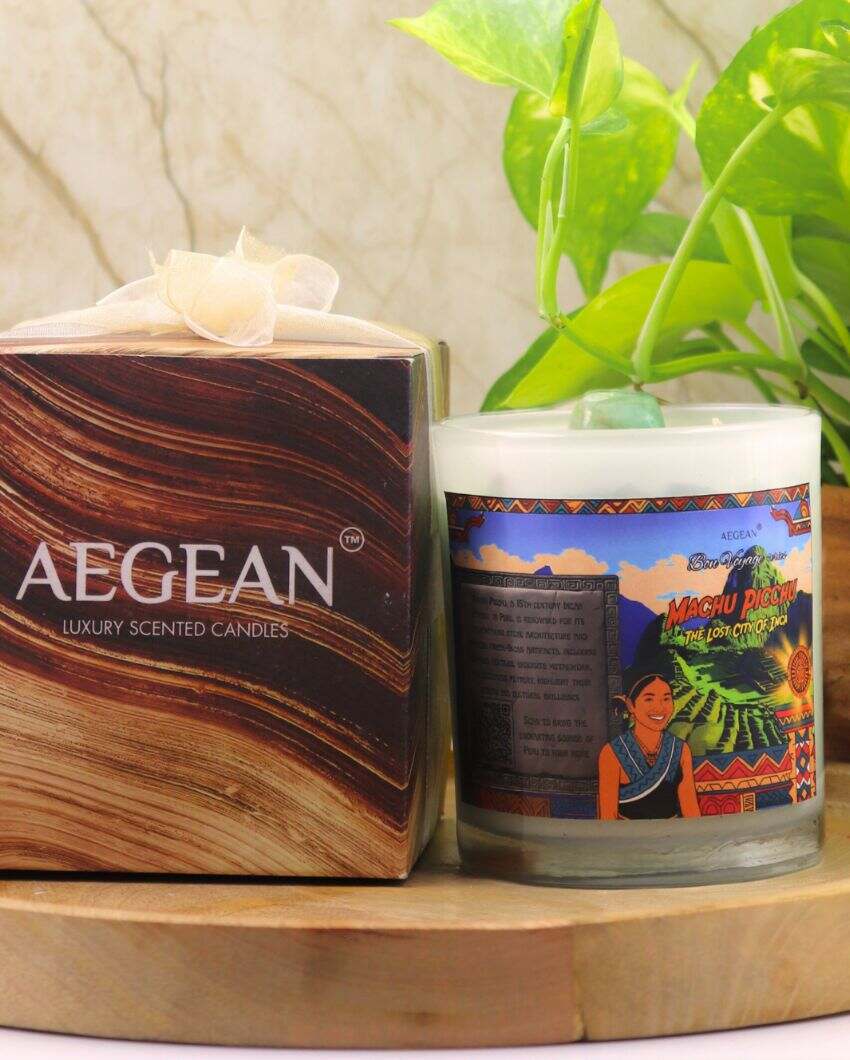 Machu Picchu Destination Jar Candle | 4 x 4 inches