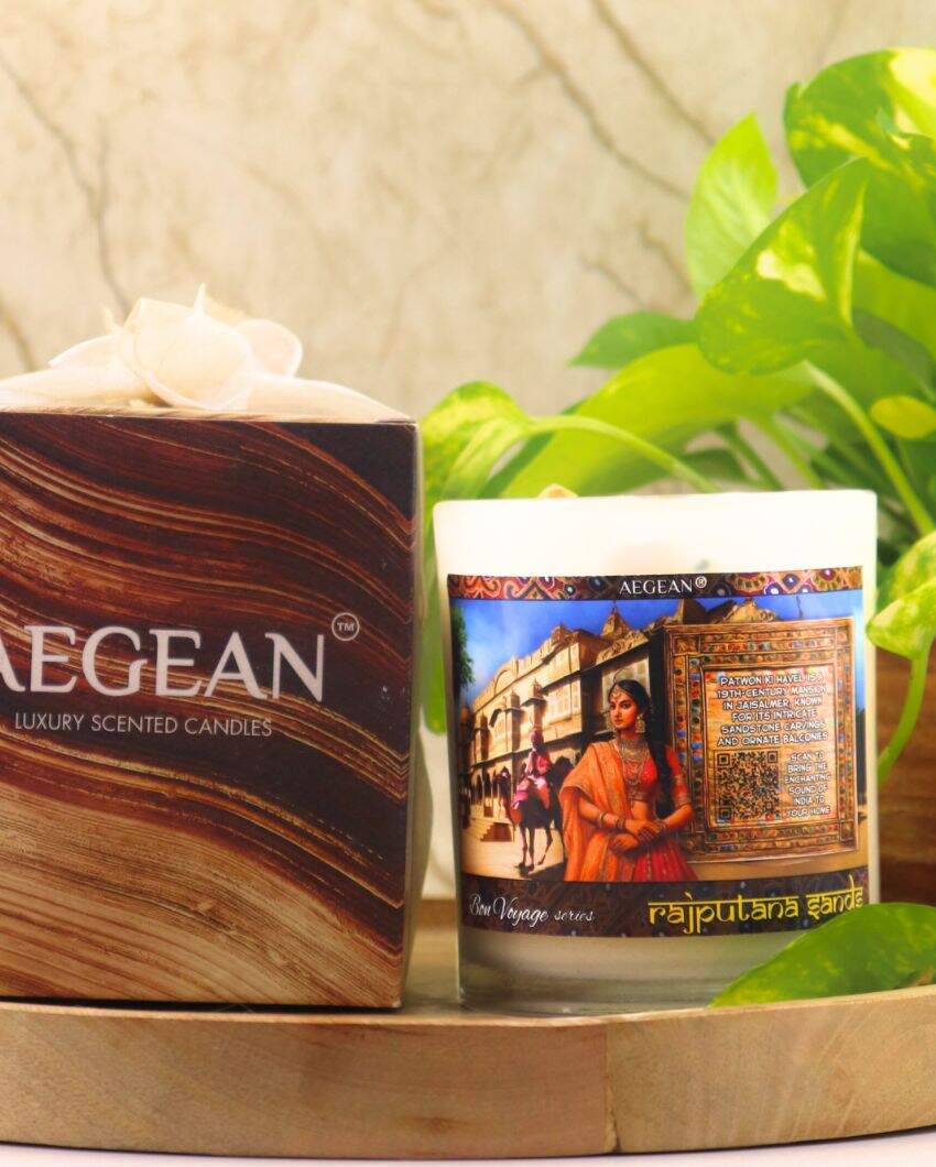 Rajasthan Destination Jar Candle | 4 x 4 inches