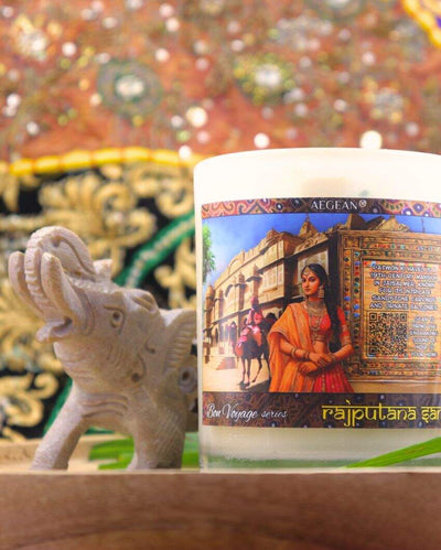 Rajasthan Destination Jar Candle | 4 x 4 inches