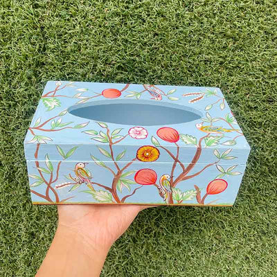 Bird Powder Blue Tissue Box Default Title