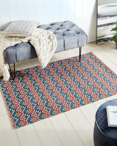 Luminous Vintage Dhurrie Carpet | 66 x 42 inches