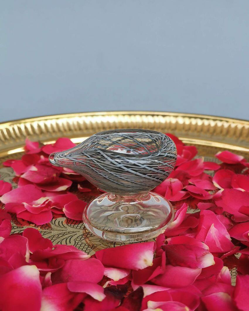 Brahmam Deep Art Glass Puja Diya