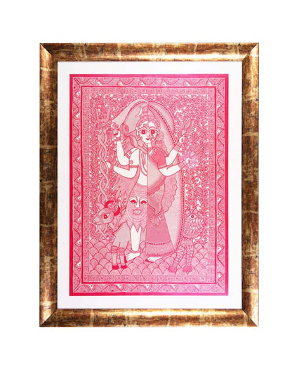 Ardhnarishwara Original Handmade Madhubani Painting | 37 x 29 inches