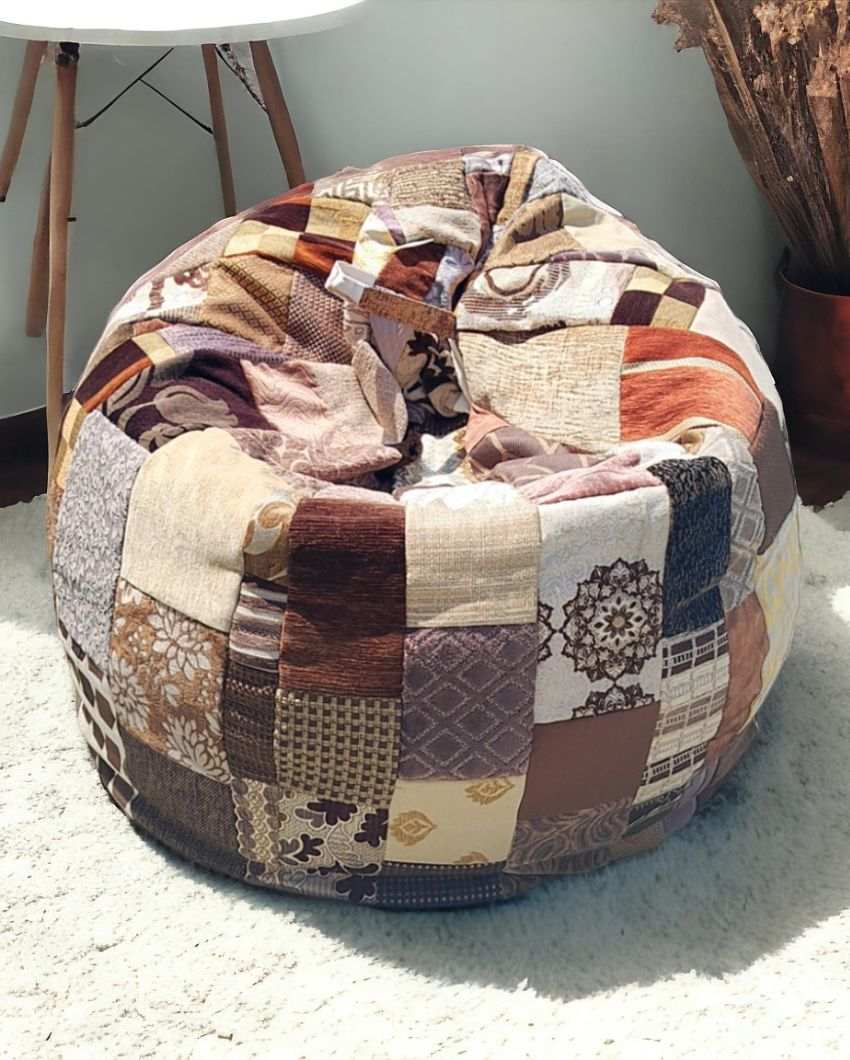 Classic Brown Range Beanbag | 47 x 38 inches