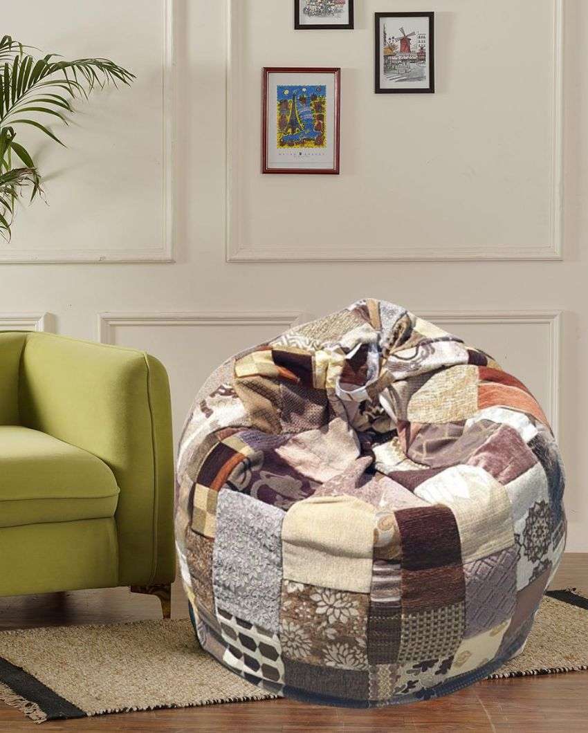 Classic Brown Range Beanbag | 47 x 38 inches
