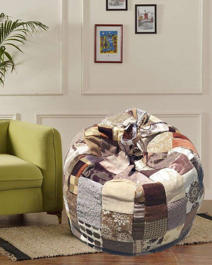 Classic Brown Range Beanbag | 47 x 38 inches