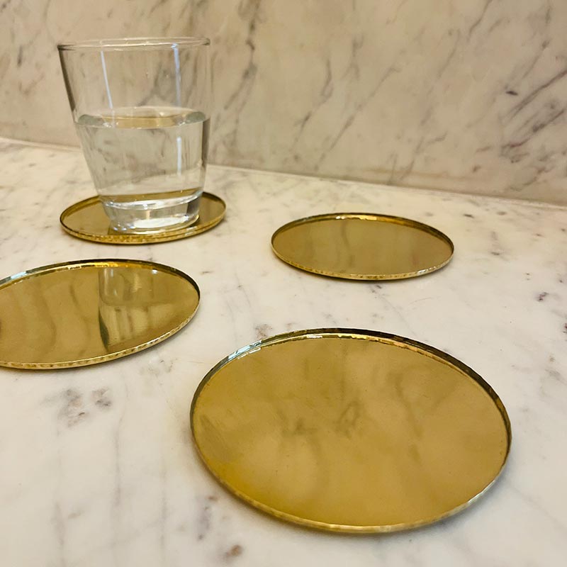 Brass Round Coasters Default Title