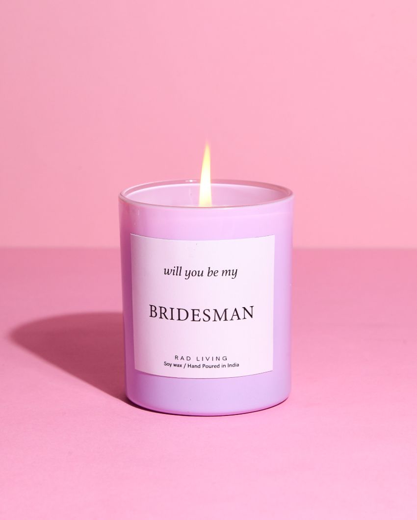 Brides man | Oakmoss & White musk Scented Jar Candle | 7.62 x 7.62 cm / 3 x 3 inches