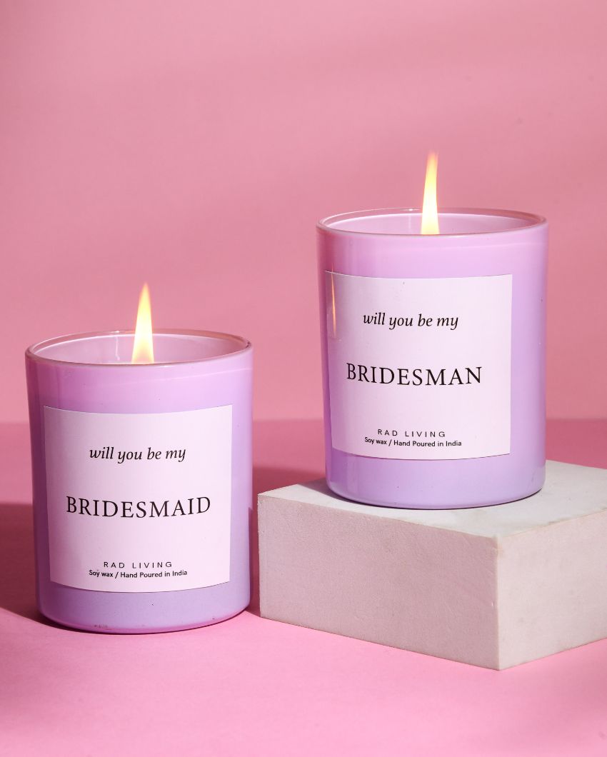 Bridesmaid | Red Apple, Wine & Plum Mix Scented Jar Candle | 7.62 x 7.62 cm / 3 x 3 inches