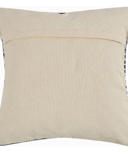 Brown Stripe Hand Woven Cotton Cushion Cover | 18 x 18 Inches