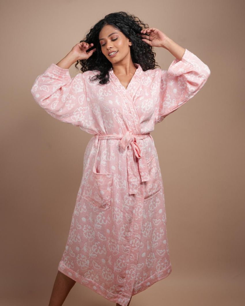 Luxurious Banana Jacquard Bath Robe | 50 x 30 inches