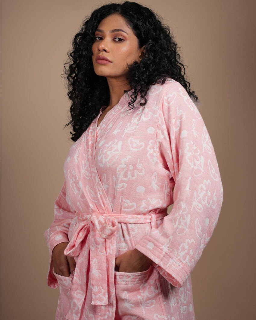 Luxurious Banana Jacquard Bath Robe | 50 x 30 inches