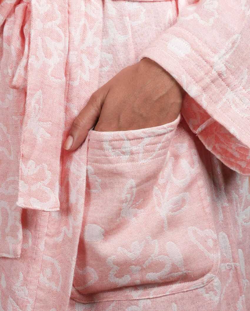 Luxurious Banana Jacquard Bath Robe | 50 x 30 inches