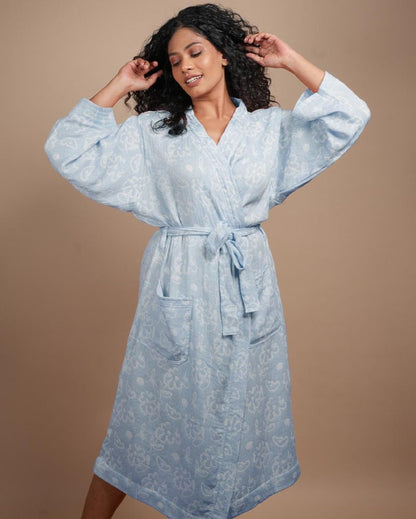 Luxurious Banana Jacquard Bath Robe | 50 x 30 inches